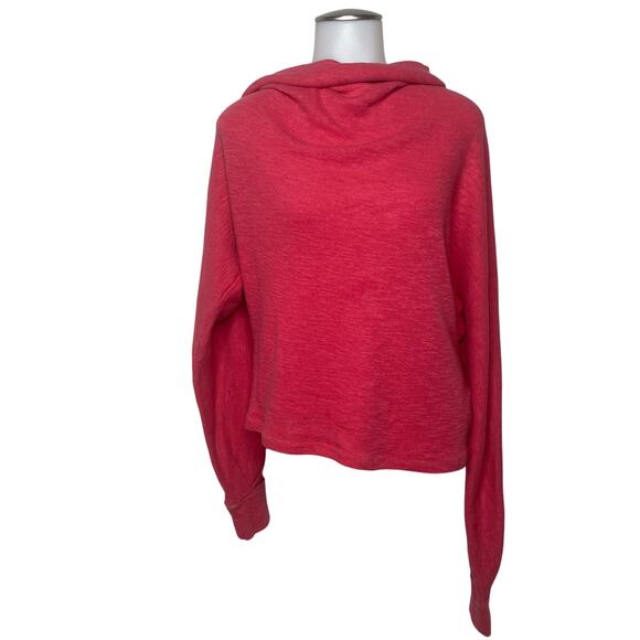 We The Free Pink Long Sleeve Off the Shoulder Sweater Size M - Picture 1 of 4